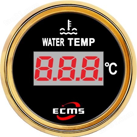 仪创 ECMS 800-20027 汽车改装仪表 φ52mm数显水温表 厂家供应汽车仪表