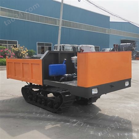 多功能橡胶履带运输车 承载2吨皮带拖拉机 农作物装运自卸车