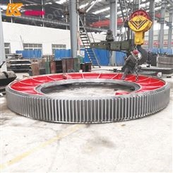 铸造加工2.4X13米水泥球磨机大齿轮