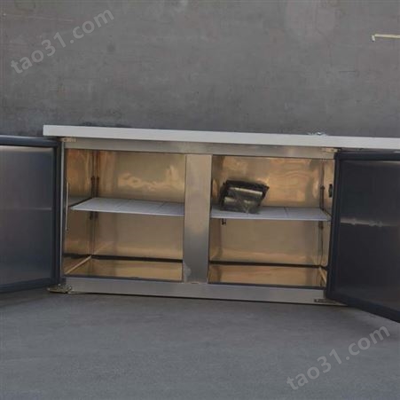 1.8米商用保鲜工作台 卧式多功能保鲜工作台 不锈钢冷藏保鲜工作台