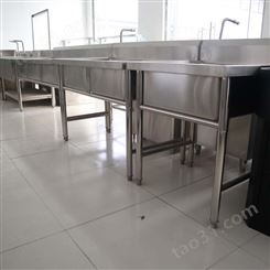 不锈钢水池双槽商用洗菜盆 湘潭厨房洗碗池带加厚双水池