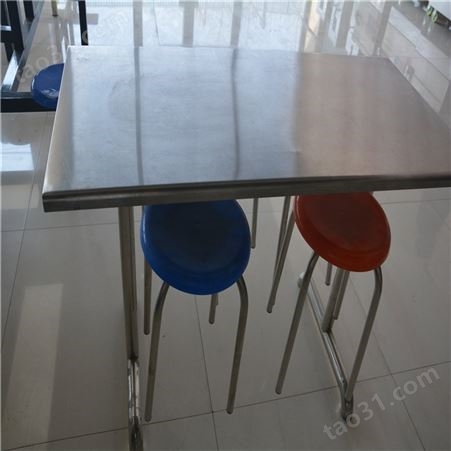 学校专用食堂餐桌椅 商丘商用连体快餐桌椅