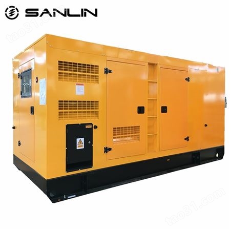 柴油发电机 三相380V发电机 150KVA移动式发电机 SANLIN工厂机房备用三相电源