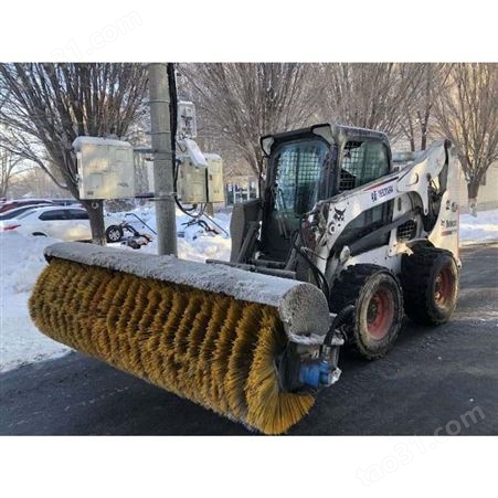 装载机扫雪车 汽车配除雪滚刷 路面扫雪车 装载机斜角除雪清扫器