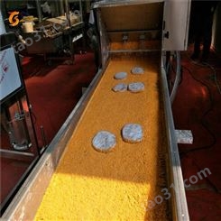 多功能鱼排上糠机 上糠均匀的南瓜饼裹面包糠设备糠可循环利用 实力厂家可试机