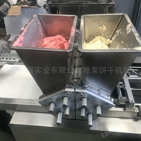 上海合强供应PLC双色曲奇机 上海双色曲奇饼干挤出机 优质曲奇糕点机