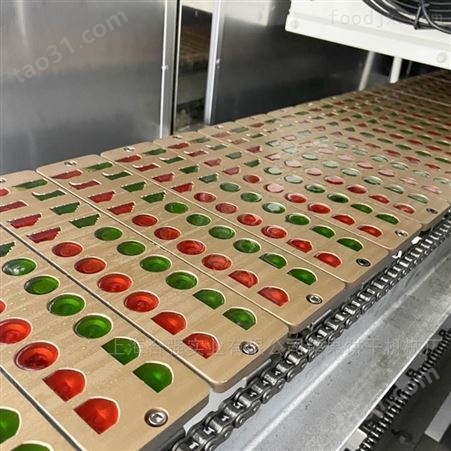 凝胶夹芯软糖浇注成型设备 50型全自动糖果生产线 外蒙古软糖模具 上海合强批发价