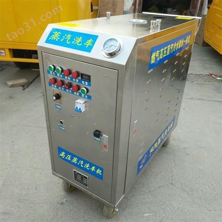 全自动高温高压蒸汽清洗机 蒸汽冷热水一体机 移动蒸汽洗车机价格