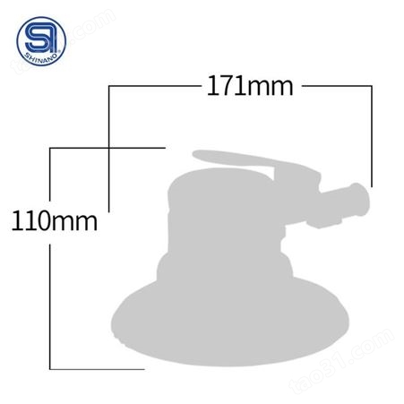 日本SHINANO信浓SI-3101-6气动研磨机6寸气动砂纸机6寸气动打磨机