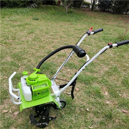 手推式小型松土机 微型汽油除草机 农用多功能割草机