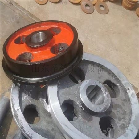 铸钢矿车轮 空心耐压车轮 外径350铸钢轮 多种规格可定做