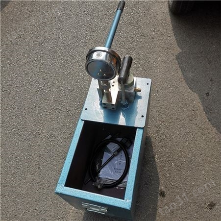 400公斤手动双缸试压泵 地暖管道打压机 测压力机