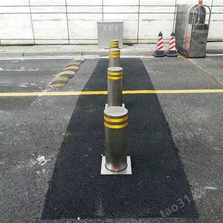 全自动升降路桩 不锈钢路障警示桩远程遥控液压刷卡路柱