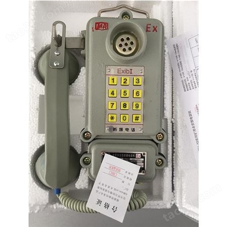 HAK-1防爆电话矿用本质安全型直通对讲电话机