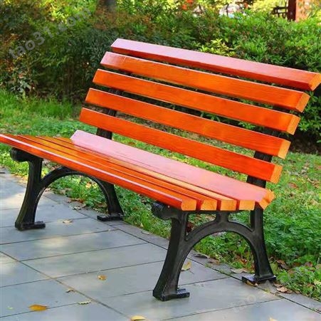 热处理木制作公园长椅 木质感强户外椅 环保无异味 宏北