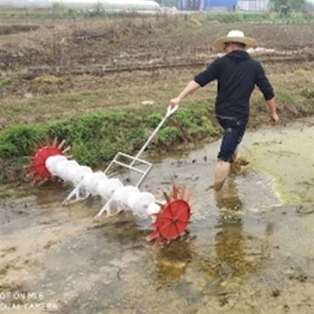 水稻直播机 人力手拉式水稻播种机厂家