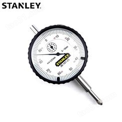 史丹利工具百分表0-10mm防水防震百分表金属外壳36-141-23    STANLEY工具