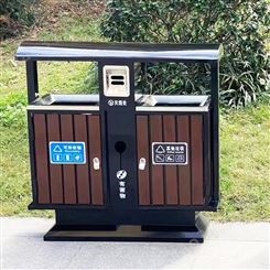 西安格拉瑞斯不锈钢垃圾桶厂家 公园街道分类果皮箱 可分类垃圾桶定制