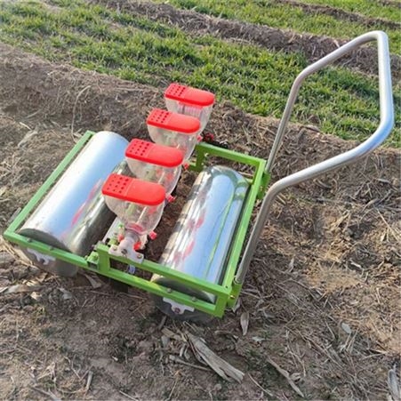 志为供应蔬菜播种机 手推式汽油谷子精播机 高粱带施肥播种机