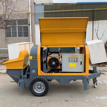 新疆昌吉州卧式高压二次构造柱泵自动上料机 新型混凝土输送泵 液压湿喷机厂家