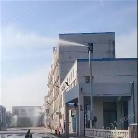 贵州毕节厂家直发高压雾桩 360旋转加湿喷雾设备