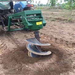 四轮拖拉机带植树打洞电线杆埋桩挖树坑机悬挂式挖坑机打窝机