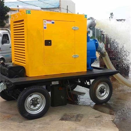 中禧机械 拖车式排污泵 移动式自吸污水泵 ZX-815