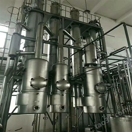 出售二手上海神农MVR强制循环蒸发器    吕梁二手1吨五效强制循环蒸发器安装调试