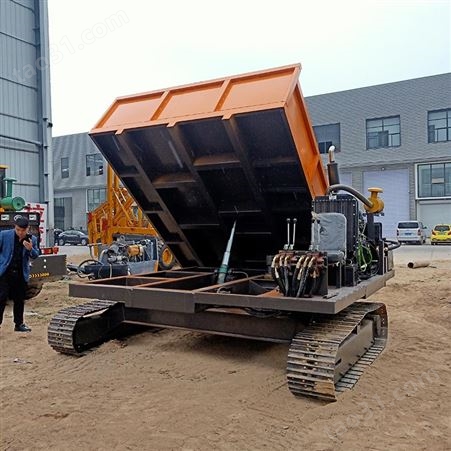 5吨中型履带自卸车 微型稻田履带自卸车