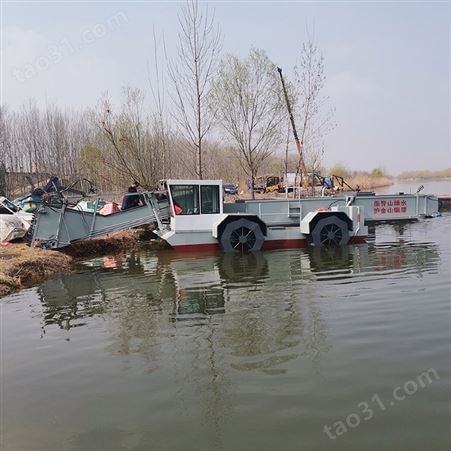 四川水上垃圾清理船 全自动江面打捞船 河道治理保洁船圣城制造