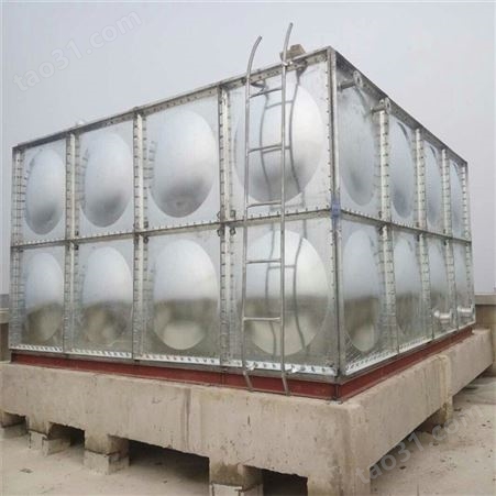 泰岳玻璃钢组合式水箱 消防玻璃钢水箱 方形玻璃钢水箱 热镀锌生活水箱