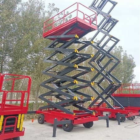 6-10米四轮移动式升降机 电动剪叉式升降机 登高升降梯