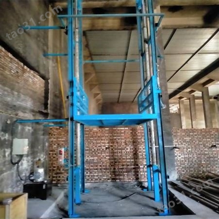 厂房固定式提升机 井道液压货物提升机 重型工业货运电梯