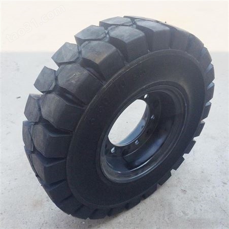 拖车专用实心轮胎 500-8/600-9橡胶轮 平板车耐用充气车轮 创硕机械