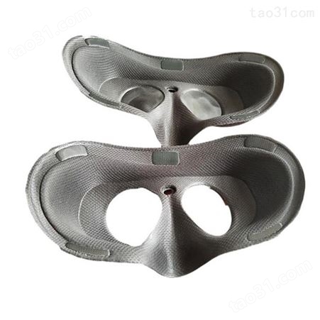 3D滑雪眼镜海绵 PU泡棉加工EVA热压车缝VR眼罩海绵