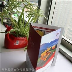 江苏淮安 样本设计 辰信 宣传册印刷 双面彩印杂志册