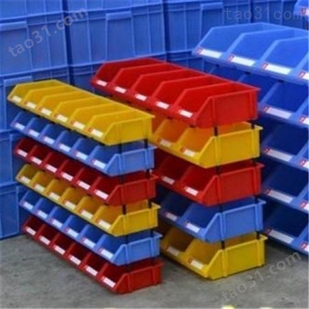 厂家供应 斜口零件盒 桌面收纳盒 配件分类塑料盒