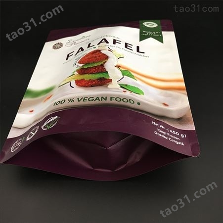 厂家生产炸豆丸子包装袋干果零食食品袋德远塑业开窗设计自立拉链包装袋