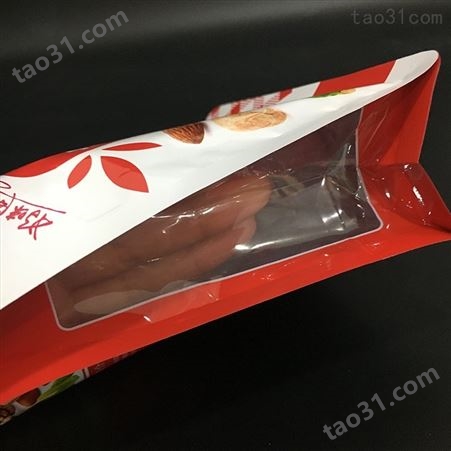 桂圆干食品包装袋网红坚果零食食品袋开窗袋八边封自立拉链袋