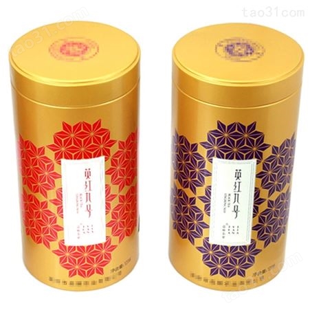 装茶叶的盒子 麦氏罐业 英红九号红茶铁盒包装定做 英德红茶铁罐价格 铁罐制造公司