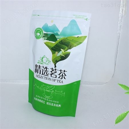 茶叶自立袋拉链袋 休闲食品包装袋 生产 生产 茶叶密封自立拉链袋