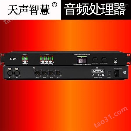 数字音频处理器2进8出TS-D3129 天声智慧 专业音响支持面板