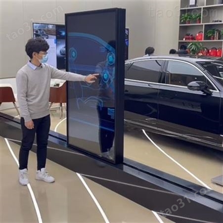 摩拓为 互动触摸滑轨屏 自动轨道直线展厅 显示屏