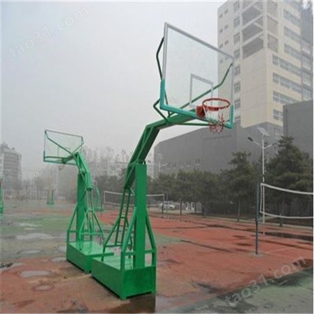 奥雲体育器材定制 户外运动比赛用 平箱篮球架 上门测量安装