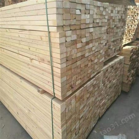 木方厂家 呈果4x8白松建筑木方厂家直供