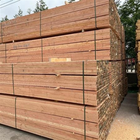 建筑木方规格 呈果木材加工厂 定制落叶松建筑木方