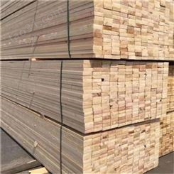 呈果木业生产加工白松工地用方木 白松建筑木方建筑口料可定制