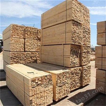 呈果木业建筑模板木方厂家原木材建筑木方耐腐蚀优质工程木材