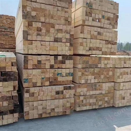 呈果建筑木方生产厂家 4米花旗松建筑用木方定制加工