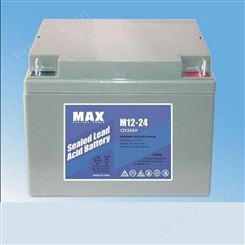 MAX蓄电池M12-75 12V75AH 20HR UPS EPS应急配电柜 安防电源系统